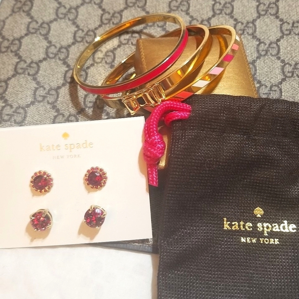 Lot Of NEW Kate Spade Jewelry Bangles and Earrings